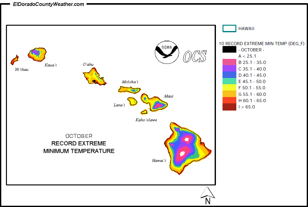 Alaska October Mean Daily Maximum Temperature